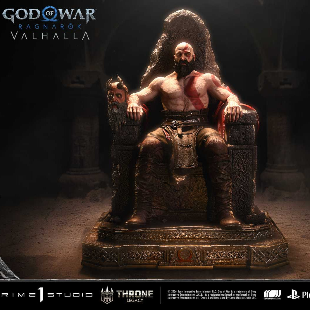God of War: Ragnarok Master Thyself Kratos Bonus Version Statue