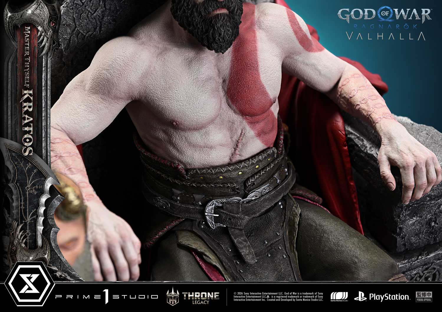 God of War: Ragnarok Master Thyself Kratos Bonus Version Statue
