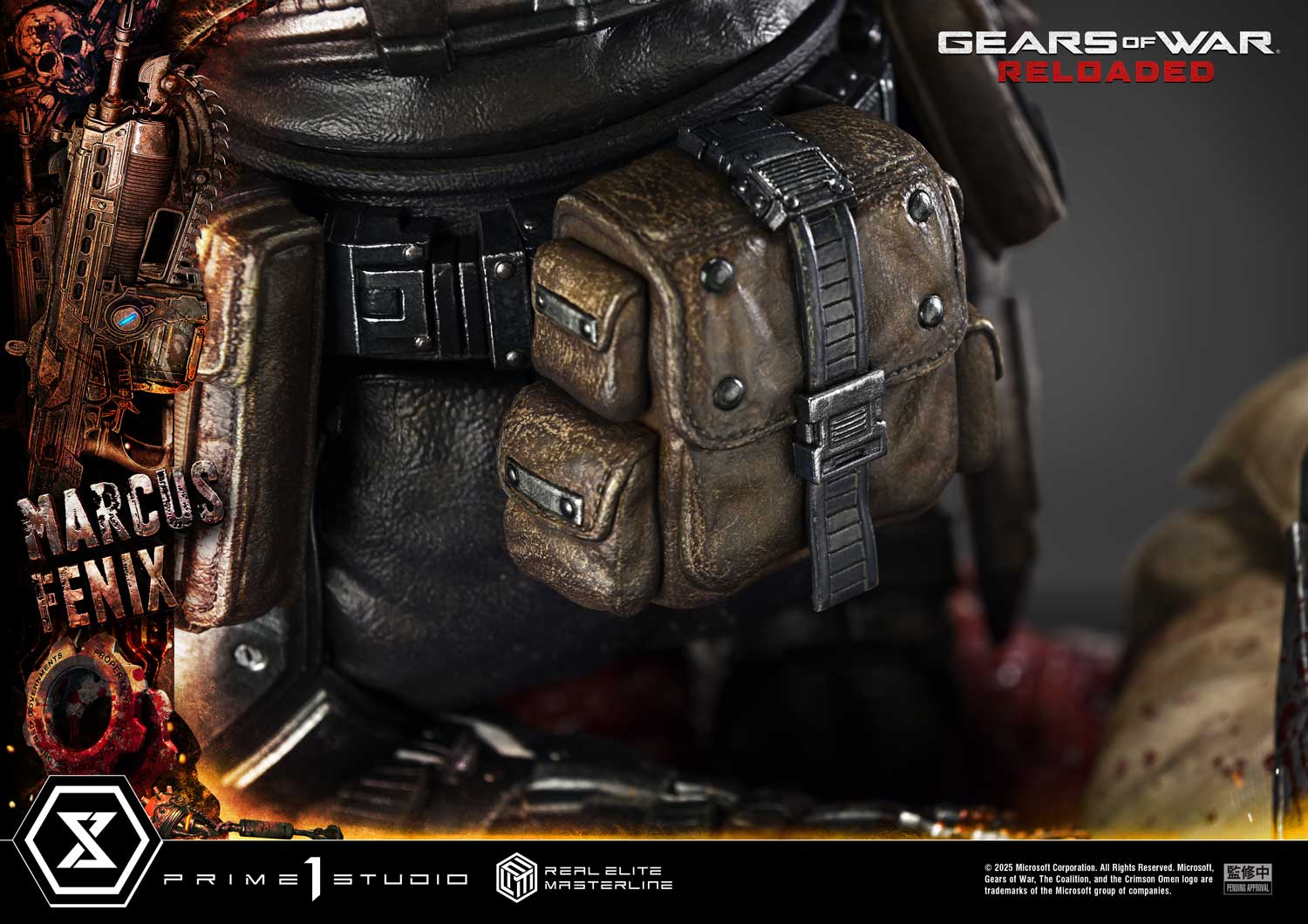 Gears of War Reloaded Marcus Fenix Ultimate Bonus Version Statue