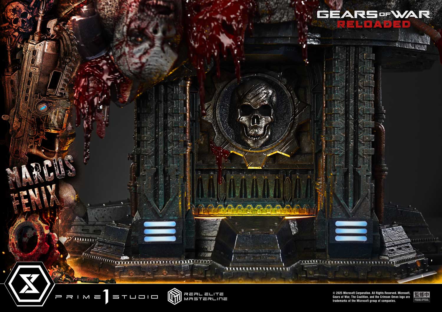 Gears of War Reloaded Marcus Fenix Ultimate Bonus Version Statue