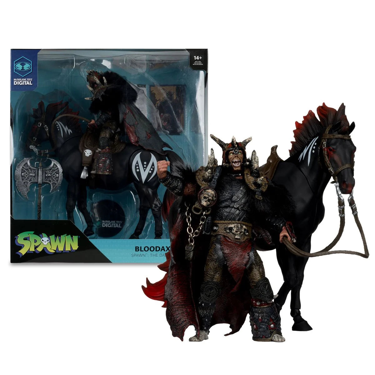 Spawn: The Dark Ages Bloodaxe with Horse Action Figure 2-Pack