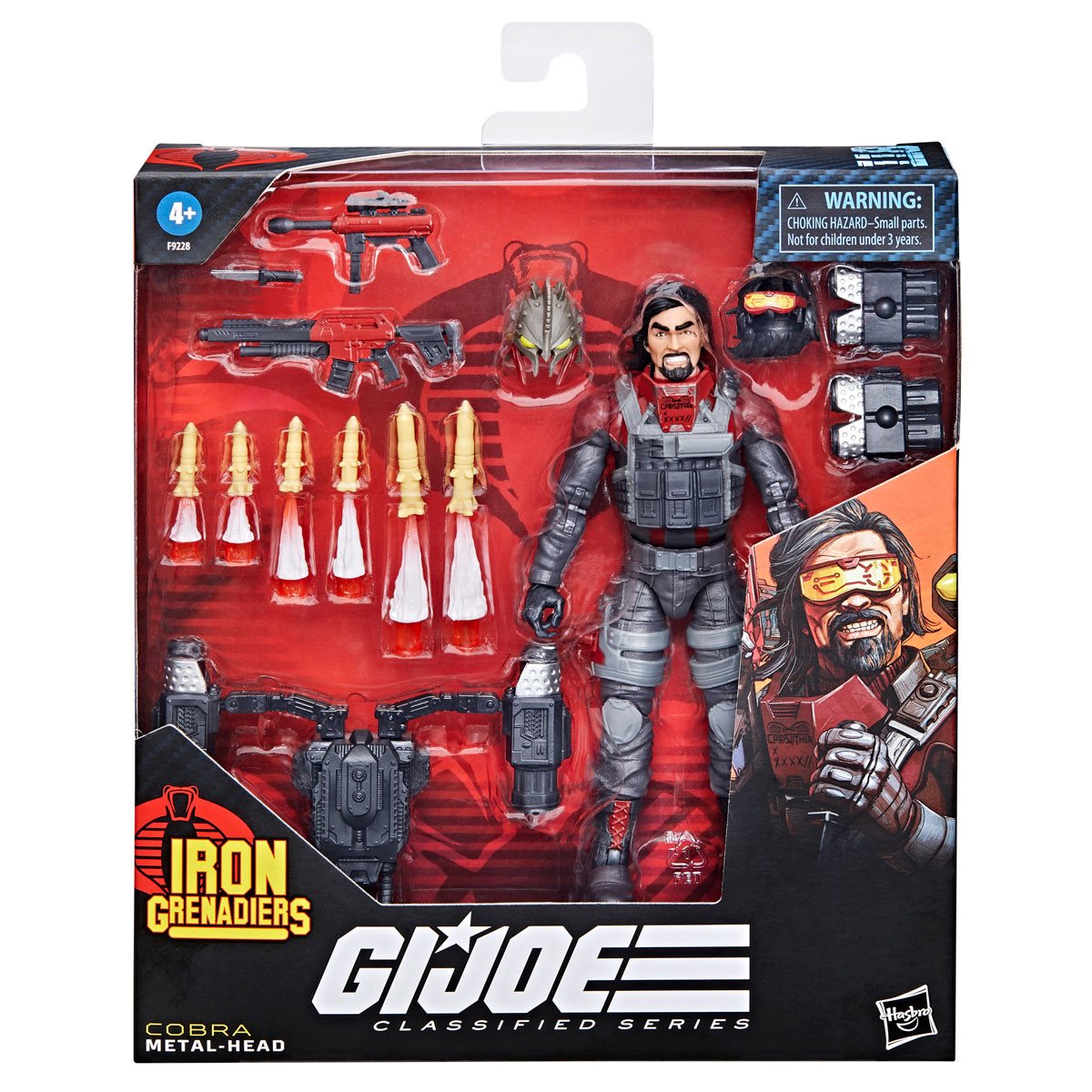 G.I. Joe Classified Deluxe Iron Grenadier Metal-Head Action Figure