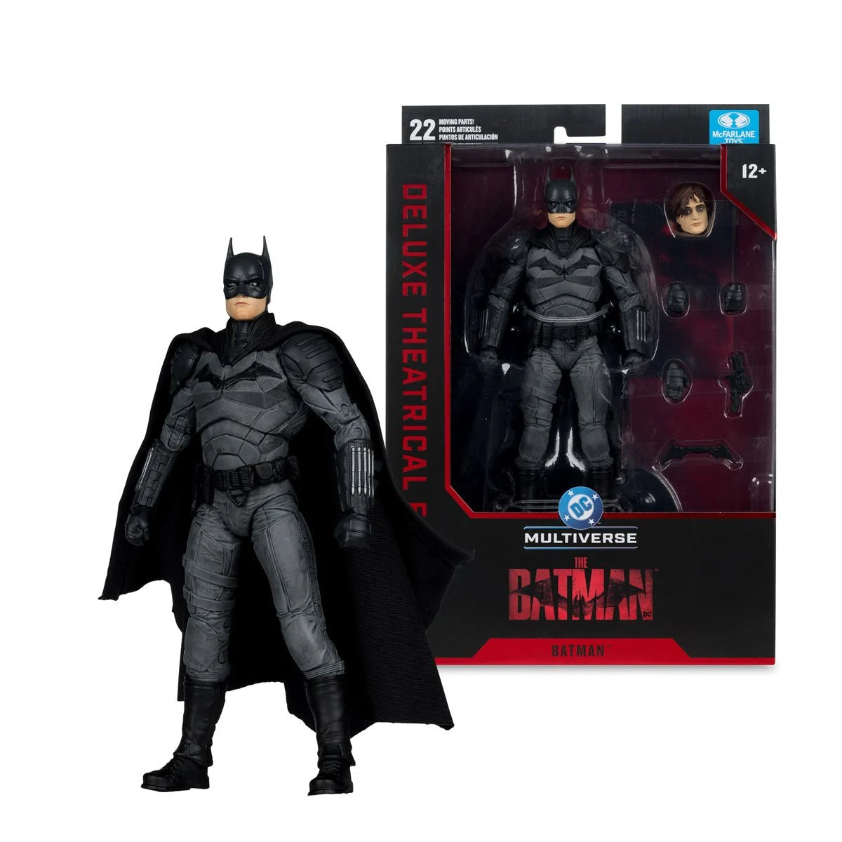DC Multiverse Deluxe Theatrical Edition Wave 5 The Batman 2022 Batman Action Figure By Mcfarlane