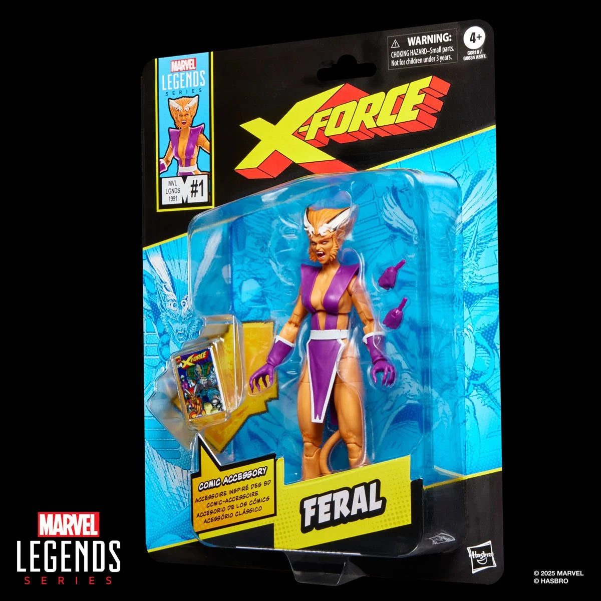 X-Men X-Force Marvel Legends Series Feral Action Figure
