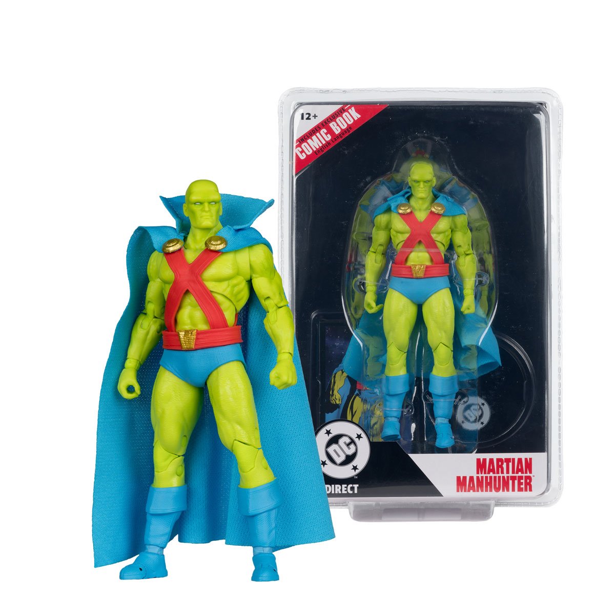 DC Direct Page Punchers Martian Manhunter Action Figure with comic