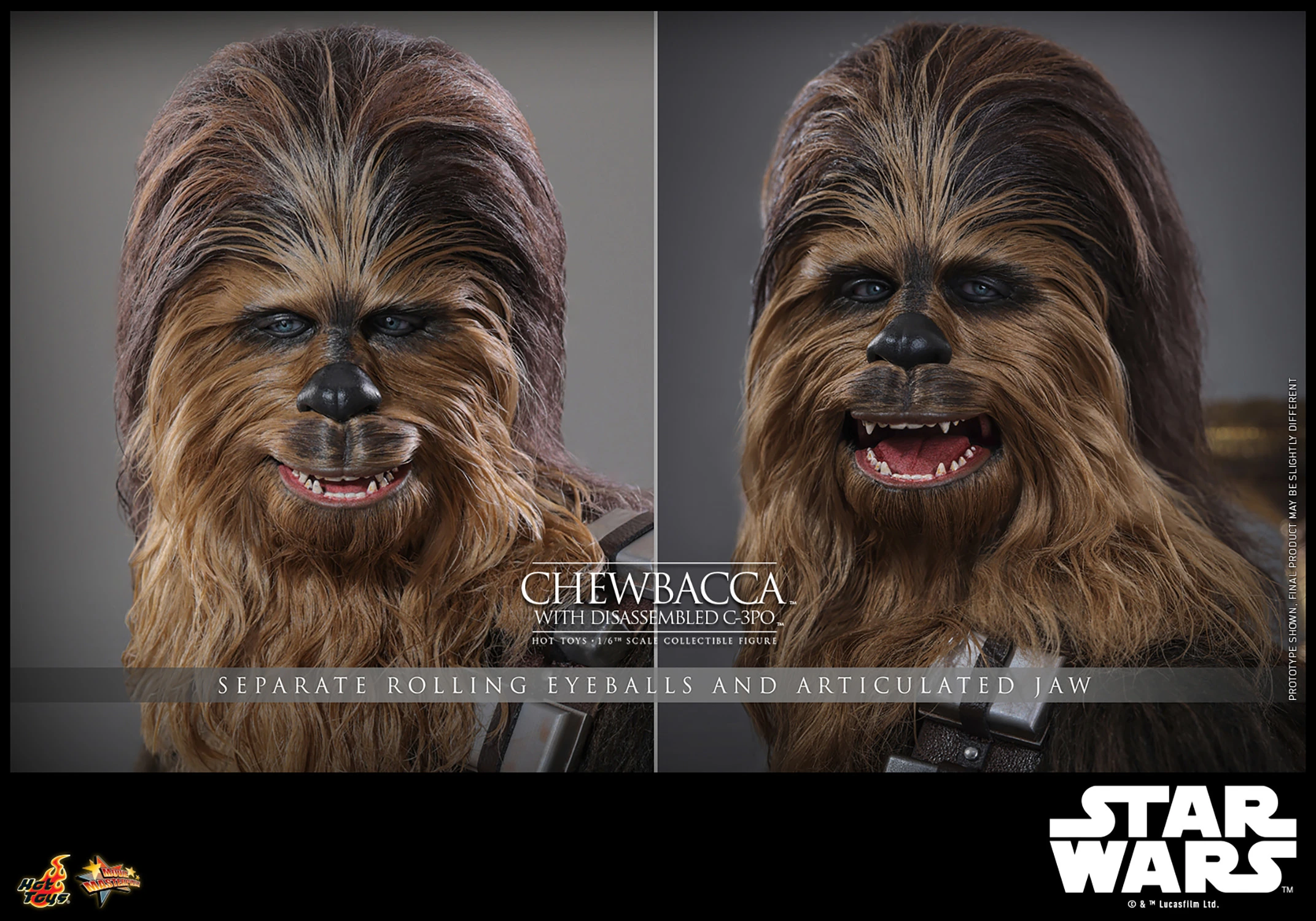 Chewbacca™ with Disassembled C-3PO™ By Hot Toys