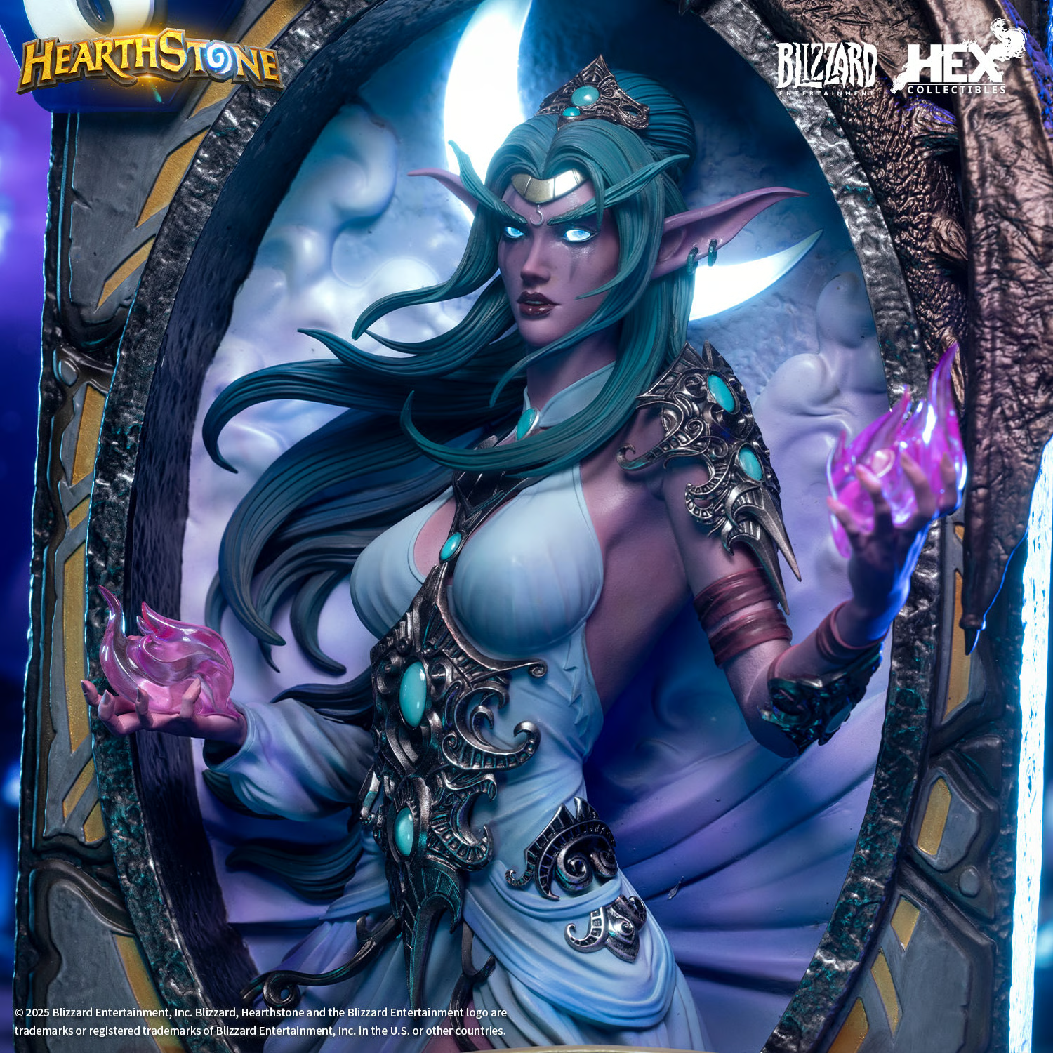 Tyrande Whisperwind 3D Art Frame Statue by HEX Collectibles