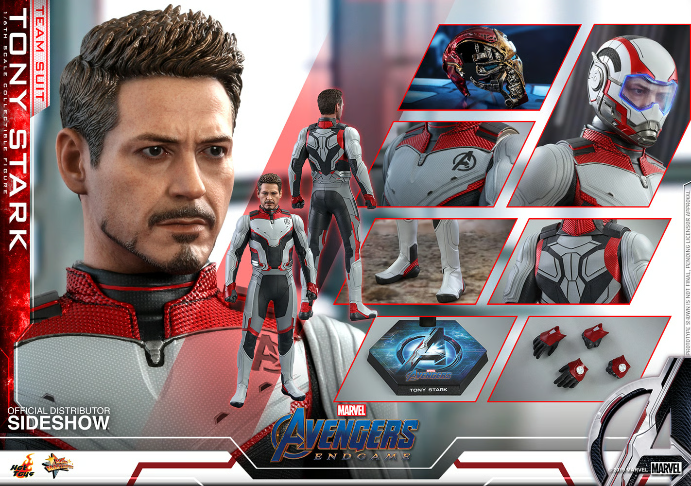 Tony Stark in Team Suit 1/6th Scale Hot Toys