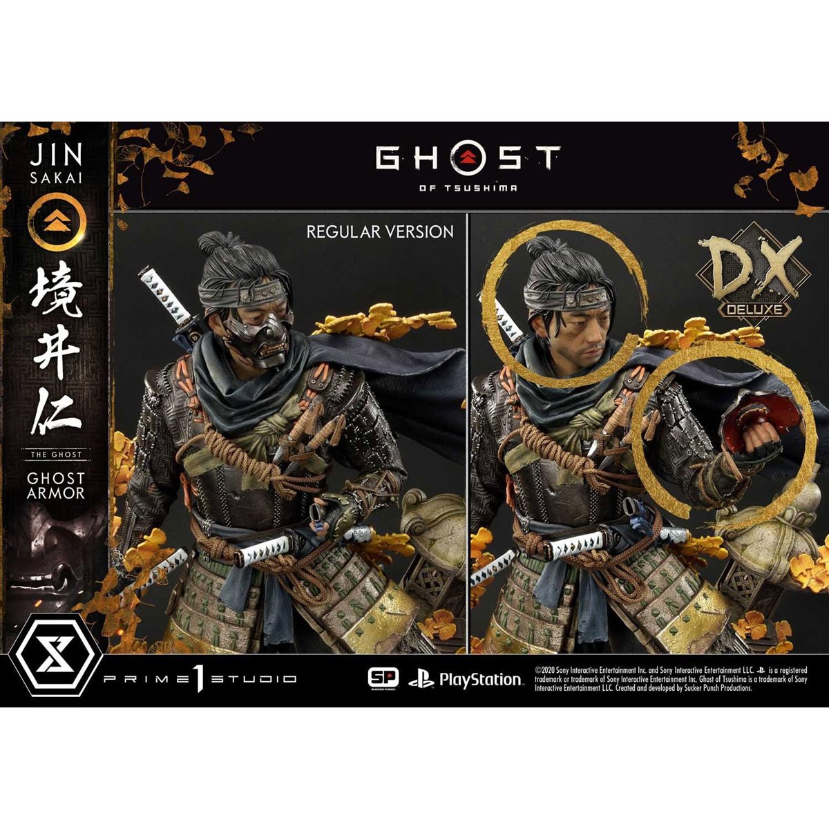 Ghost of Tsushima Jin Sakai Ghost Armor Deluxe Edition 1:4 Scale Statue