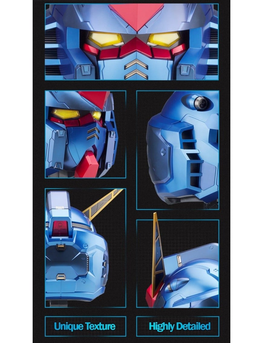 Bandai BN Head Collection Vol.1 Mobile Suit Gundam RX-78-2 Gundam Head Sculpt Metallic