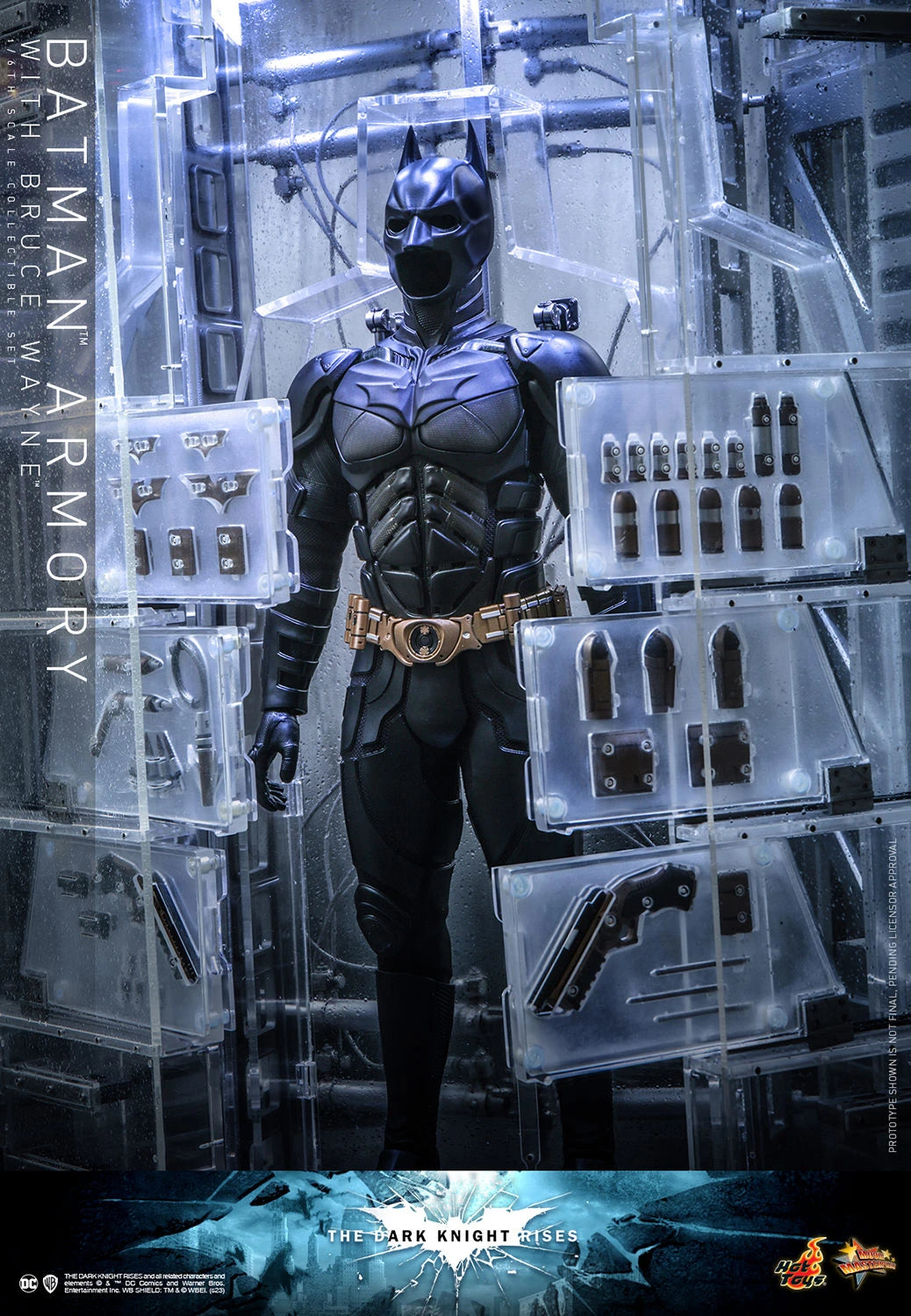 BATMAN ARMORY WITH BRUCE WAYNE Set by Hot Toys