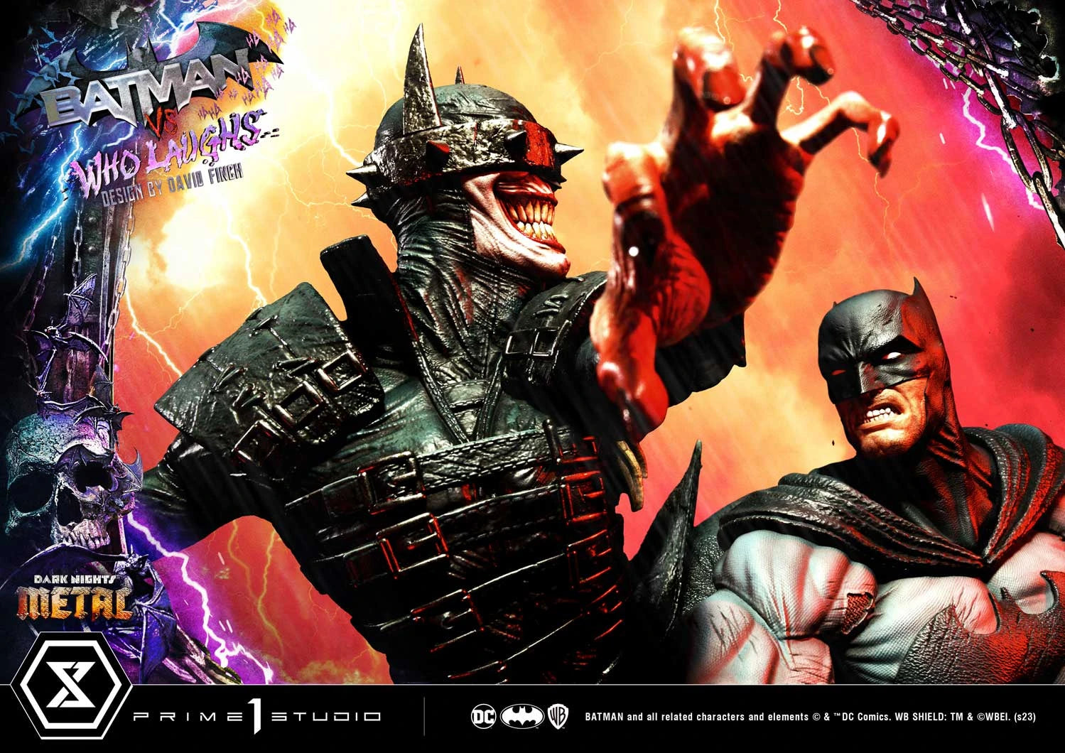 Batman vs Batman Who Laughs Statue By Prime 1 Studios