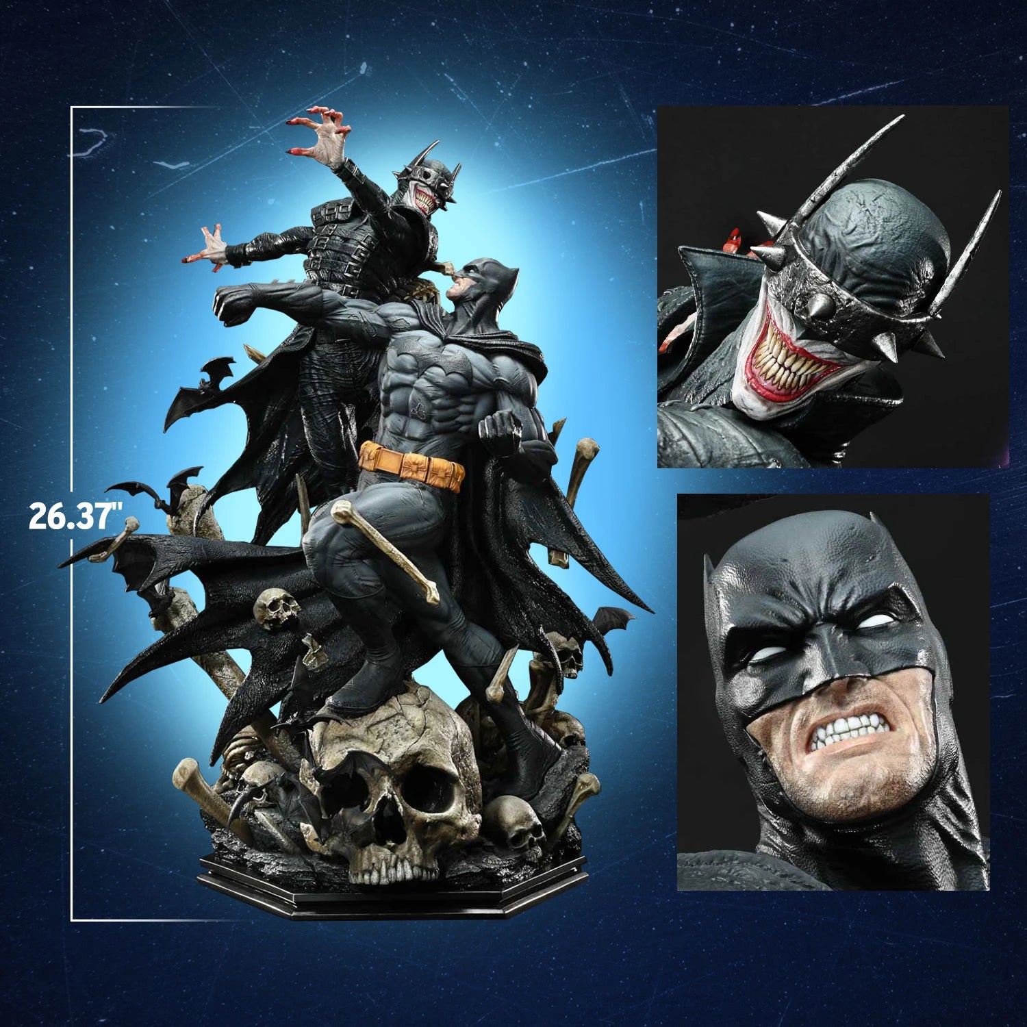 Batman vs Batman Who Laughs Statue By Prime 1 Studios