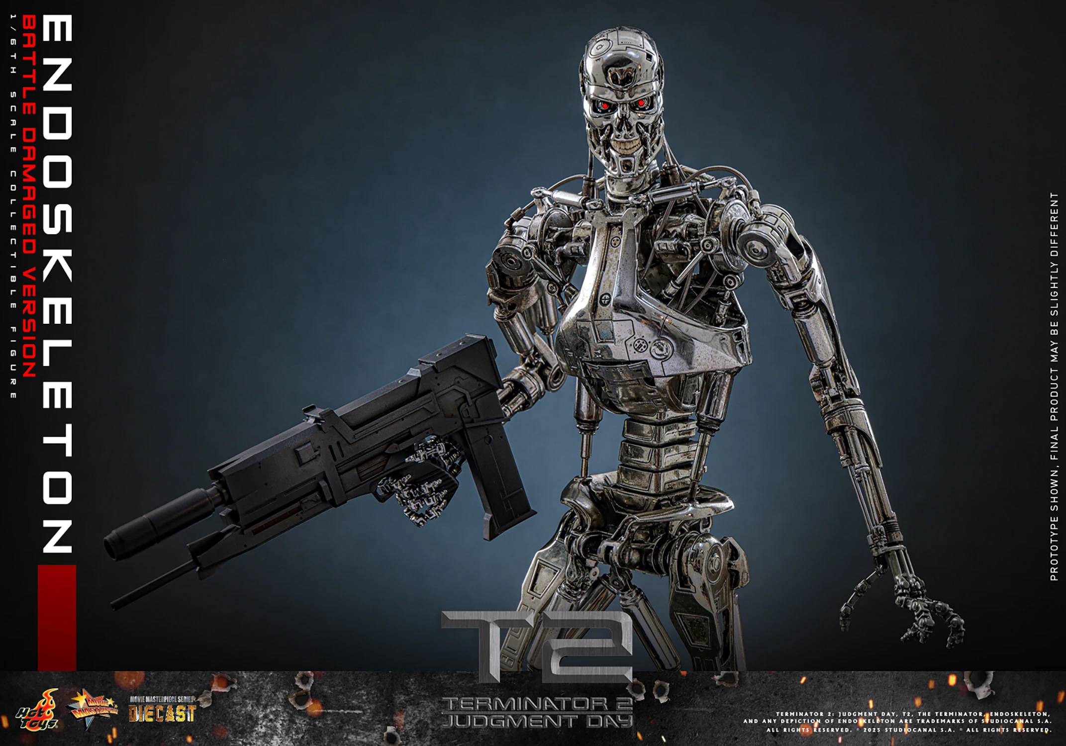 Endoskeleton (Battle Damaged Version) Sixth Scale Figure by Hot Toys
