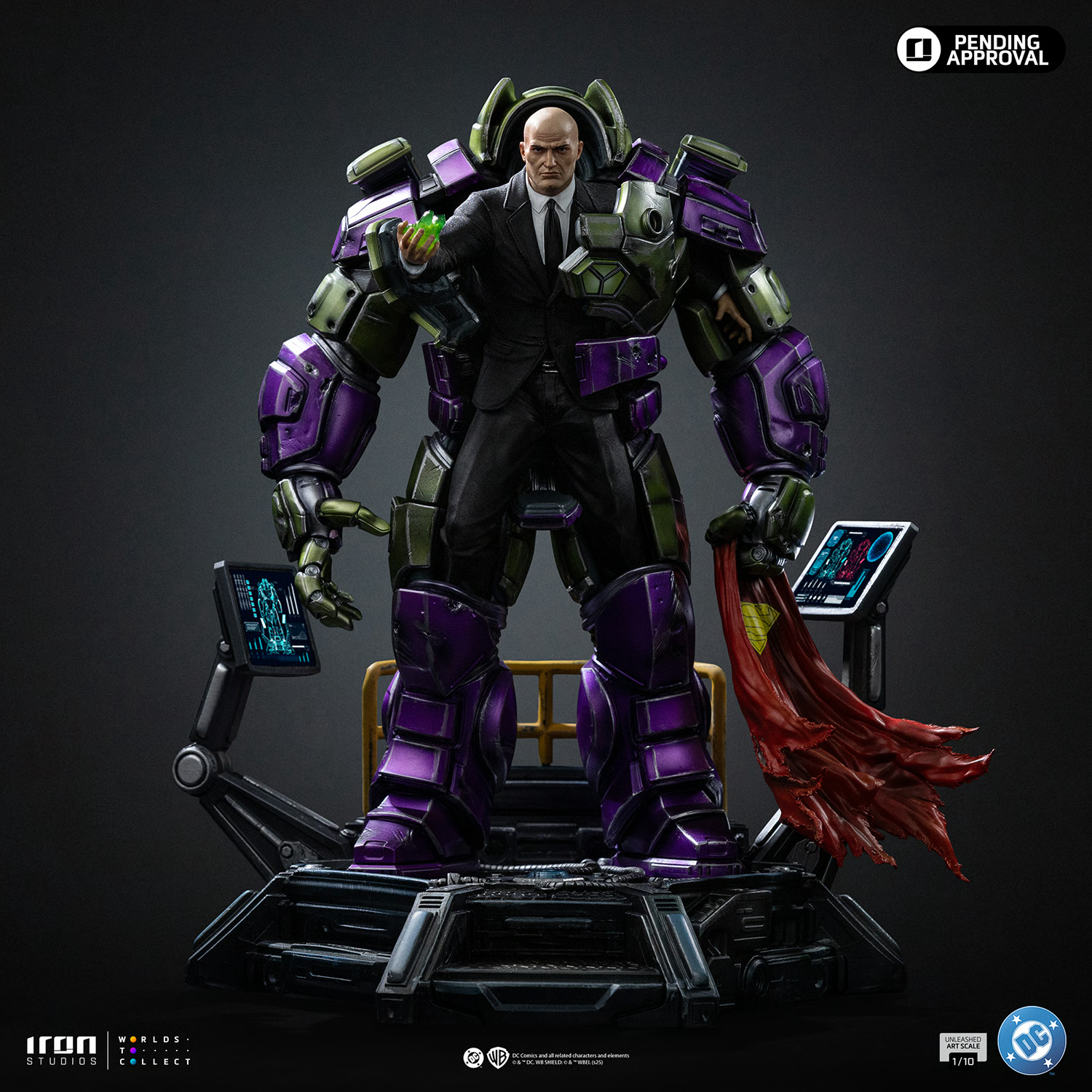 Lex Luthor Unleashed 1/10 Scale Statue by Iron Studios
