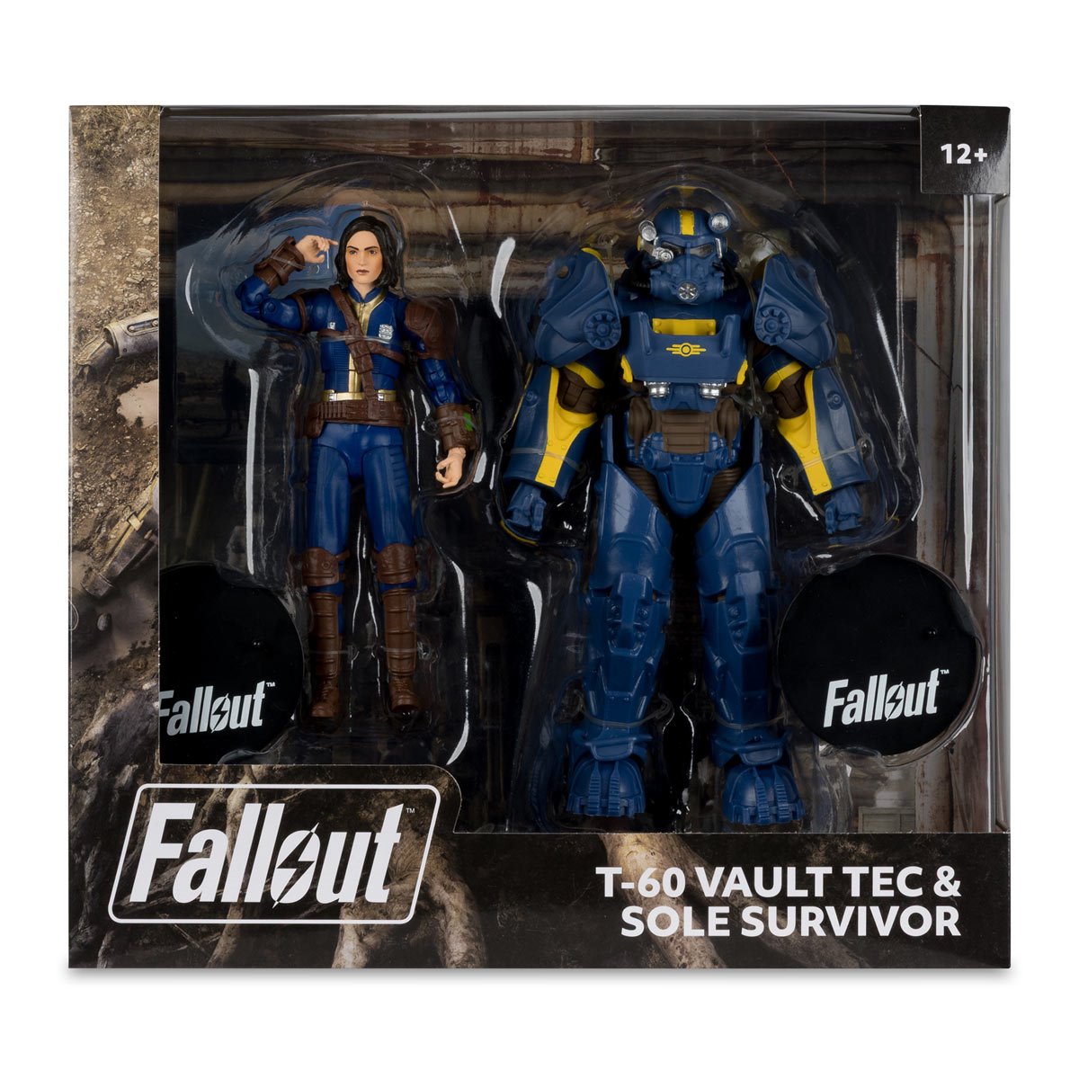 Fallout 4 T-60 Vault Tec and Sole Survivor Action Figure 2 Pack Exclusive