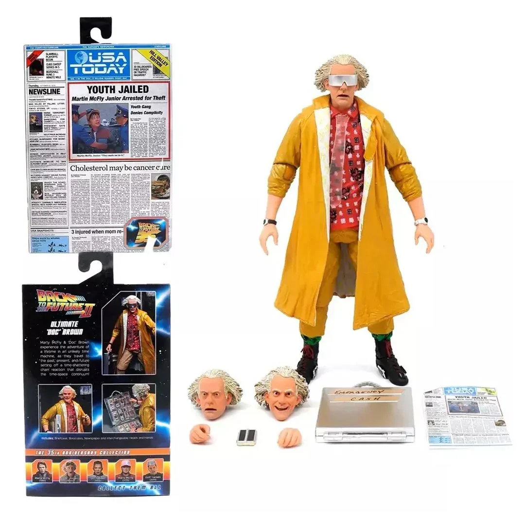 NECA Back to The Future Part 2 Ultimate Doc Brown Action Figure