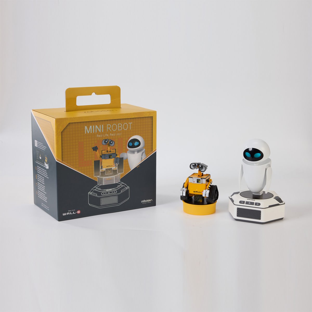 Wall-E Mini Robots Pals Pack Wall-E and Eve Robots with Base by Robosen