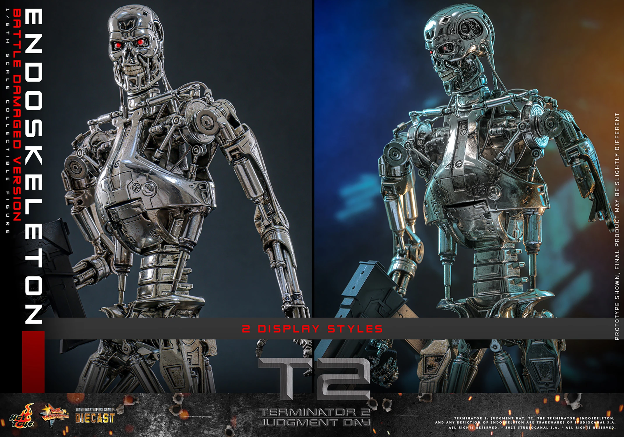 Endoskeleton (Battle Damaged Version) Sixth Scale Figure by Hot Toys