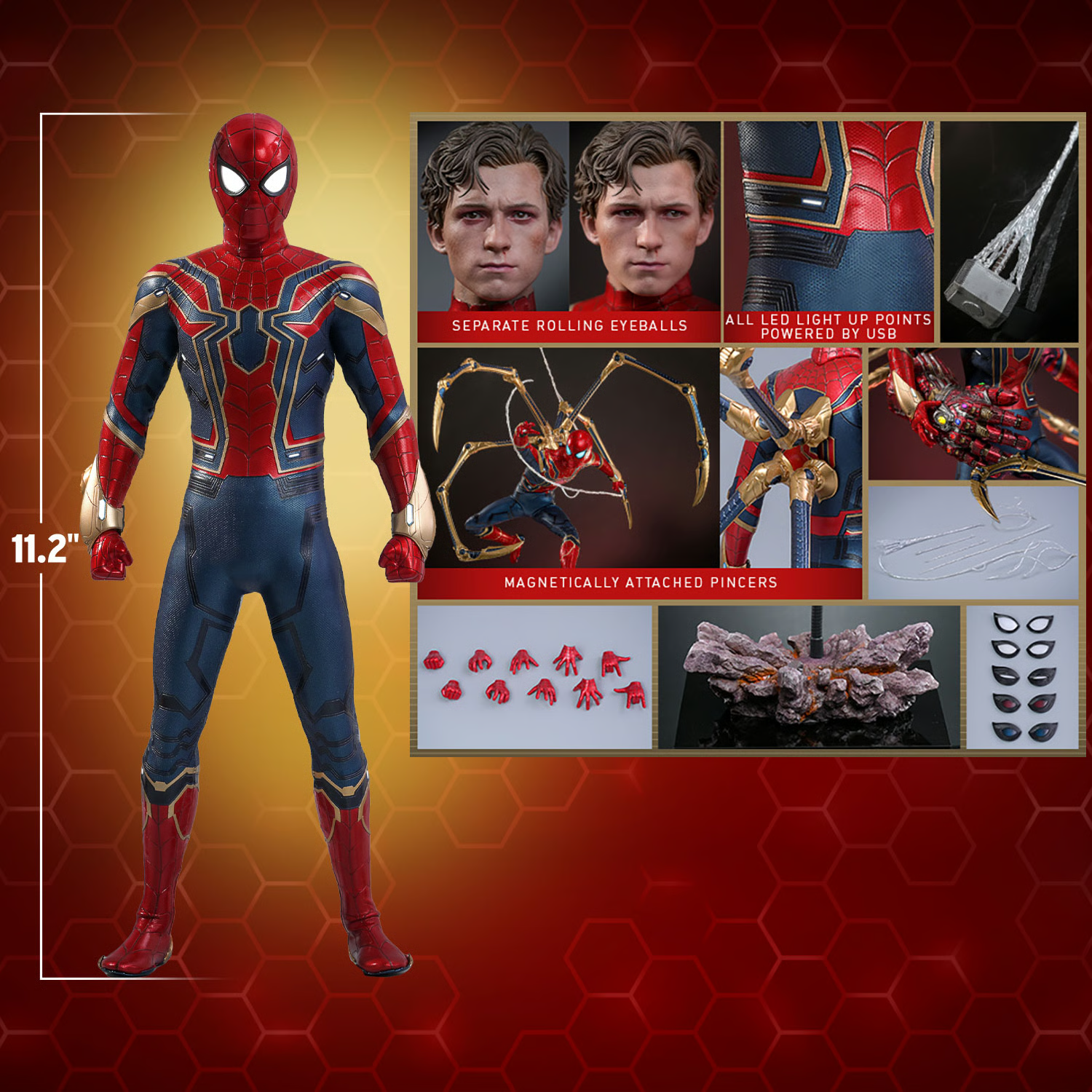 ホットトイズMMS761アイアン・スパイダー Iron Spider通常版 Iron Spider Sixth Scale Collectible Figure (MMS761) by Hot Toys