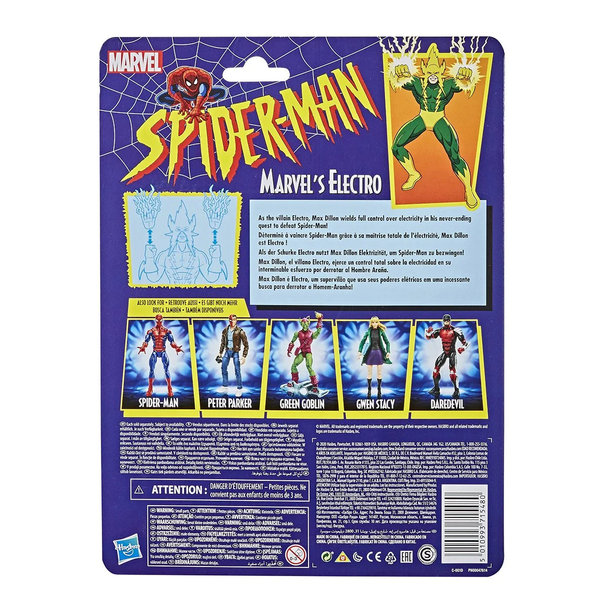 Spider-Man Retro Marvel Legends Electro Action Figure