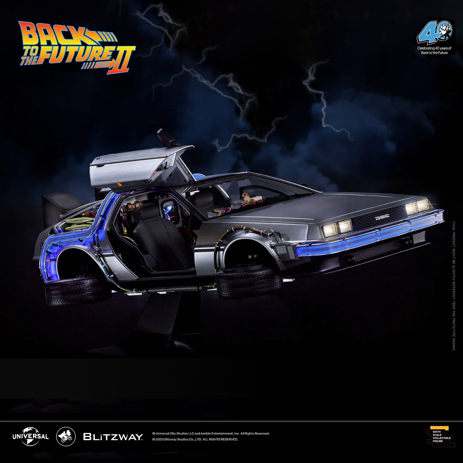 Back to the Future 2 'Time Machine' (Special Promo ver.) 1:6 Scale Vehicle By Blitzway