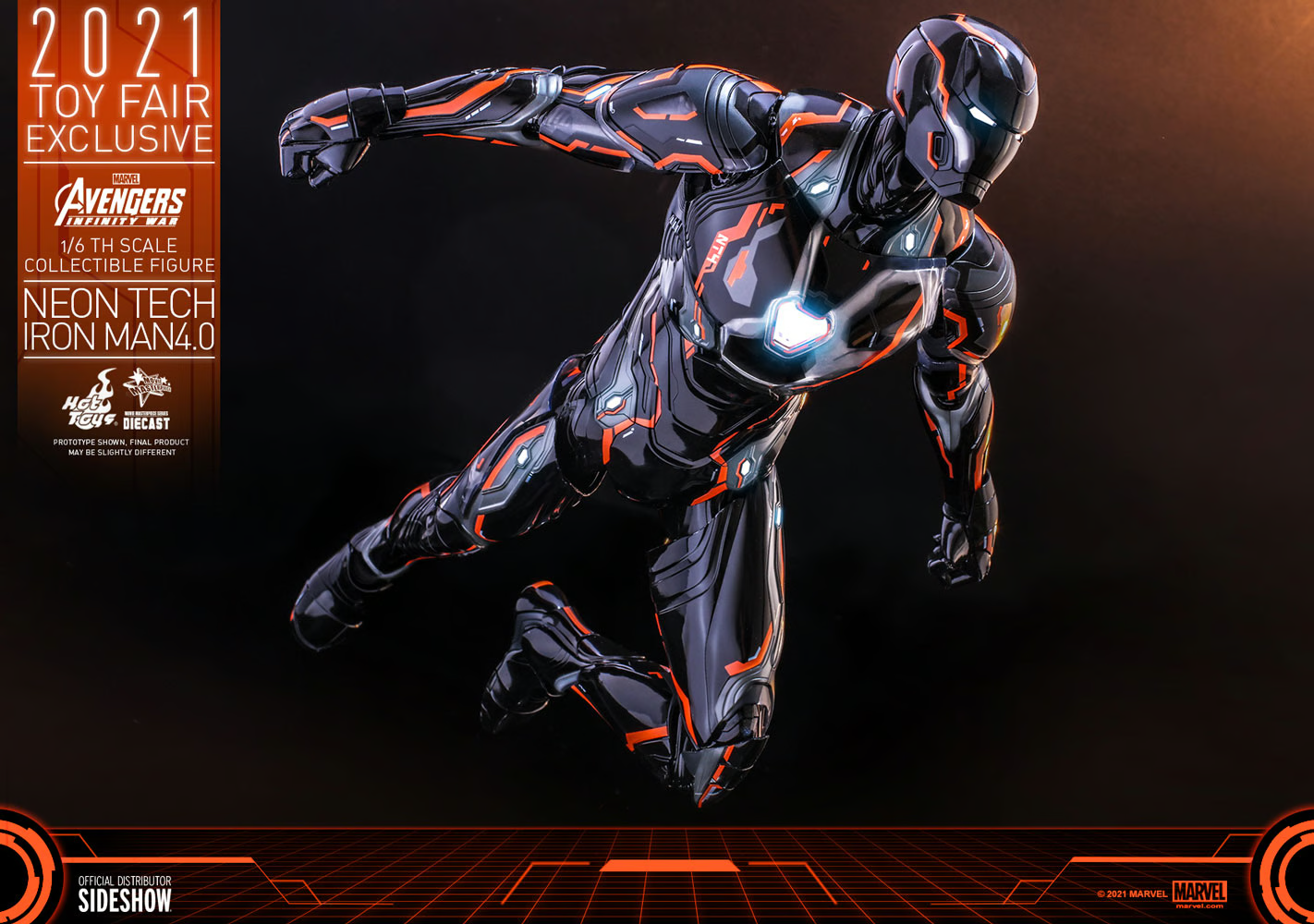 Iron Man Neon Tech 4.0 Sixth Scale Figure By Hot Toys