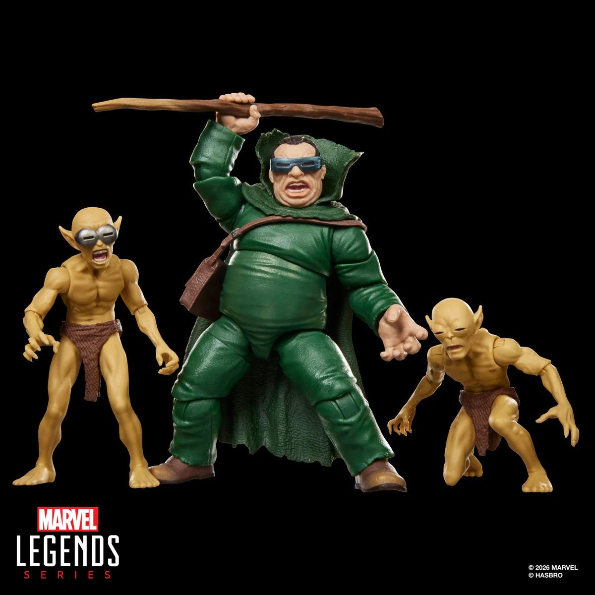 Fantastic Four Marvel Legends Mole Man & Moloids Action Figures