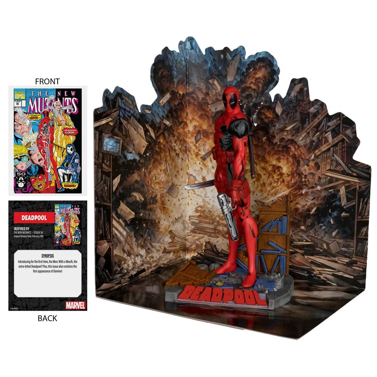 Deadpool The New Mutants #98 1:10 Scale Posed Figure with Scene