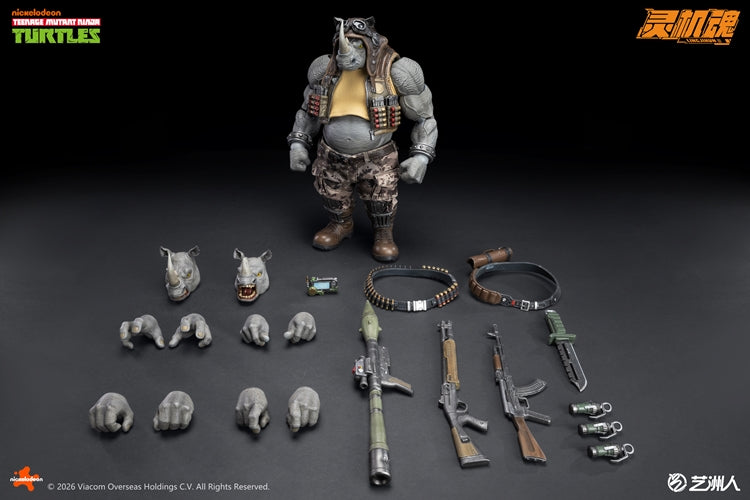 Teenage Mutant Ninja Turtles Series Rocksteady Action Figure By LingJiHun