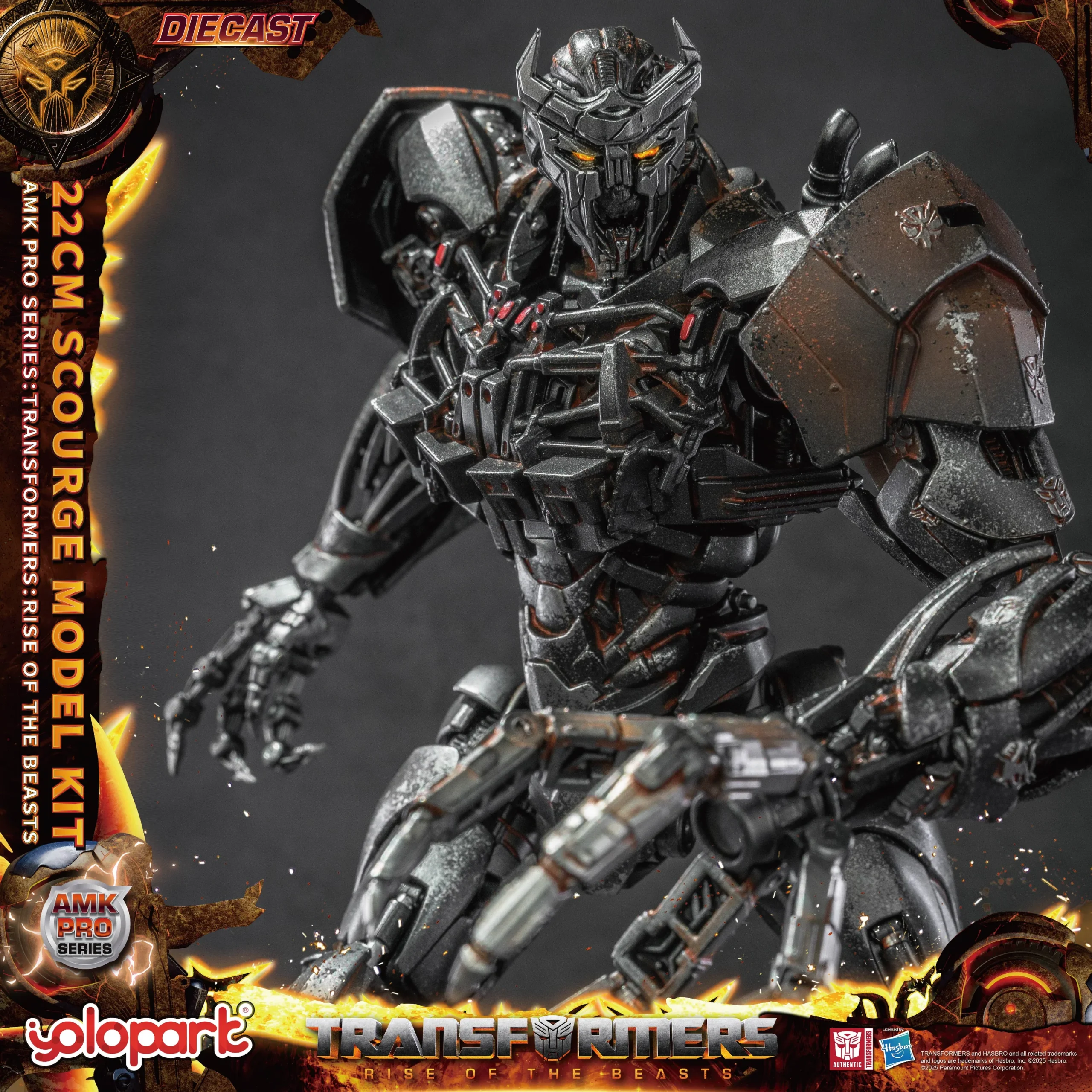 Transformers Rise of the Beasts Scourge AMK Pro Series Model Kit Action Figure By Yolopark