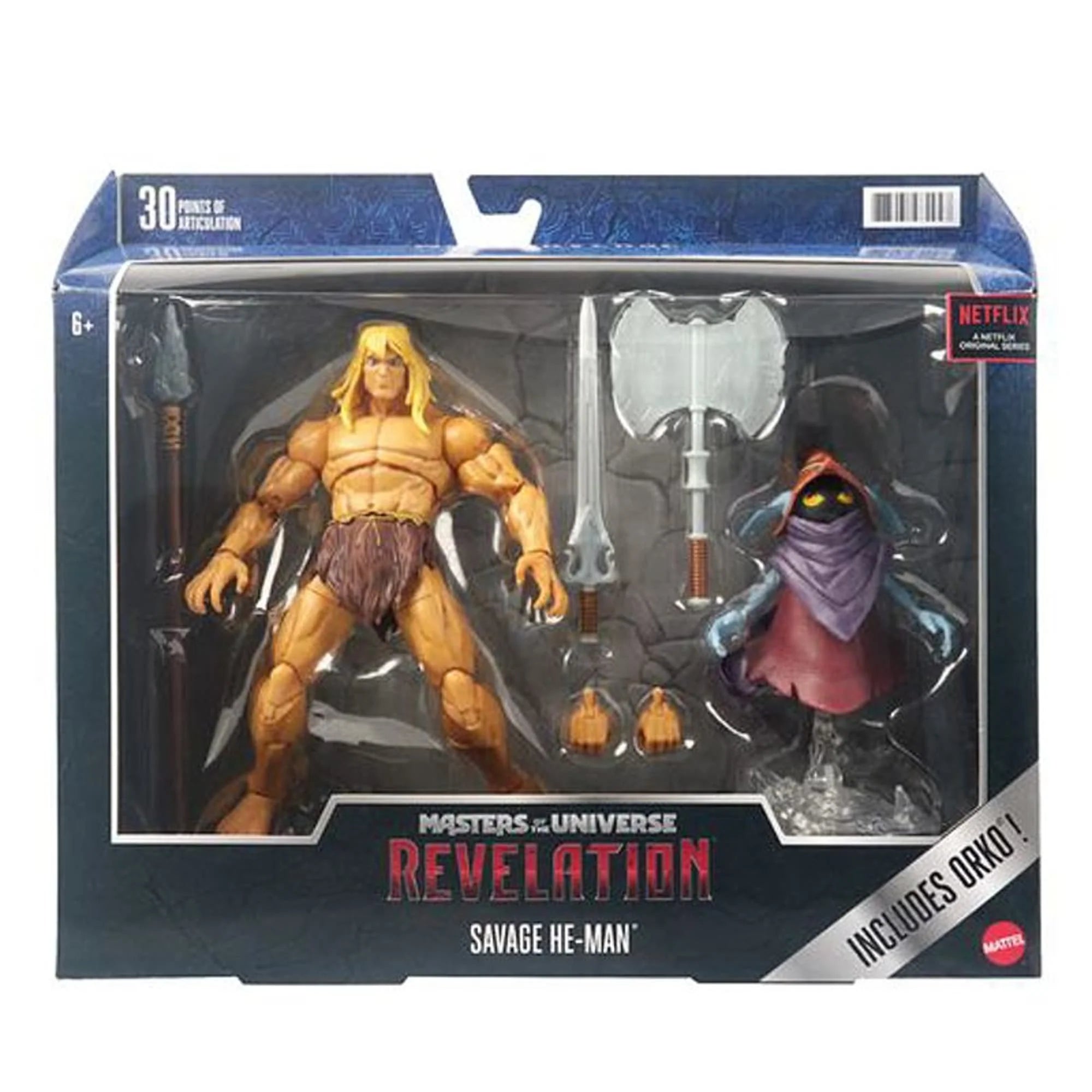 Masters of the Universe: Revelation Masterverse Deluxe Savage He-Man By Mattel