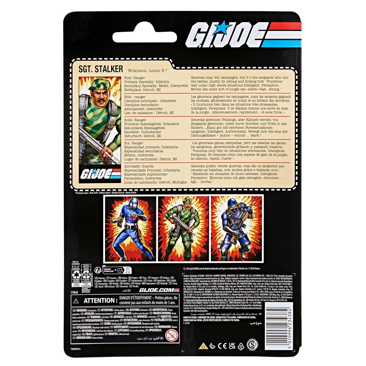 G.I. Joe Classified Series Retro Cardback Sgt. Stalker Action Figure