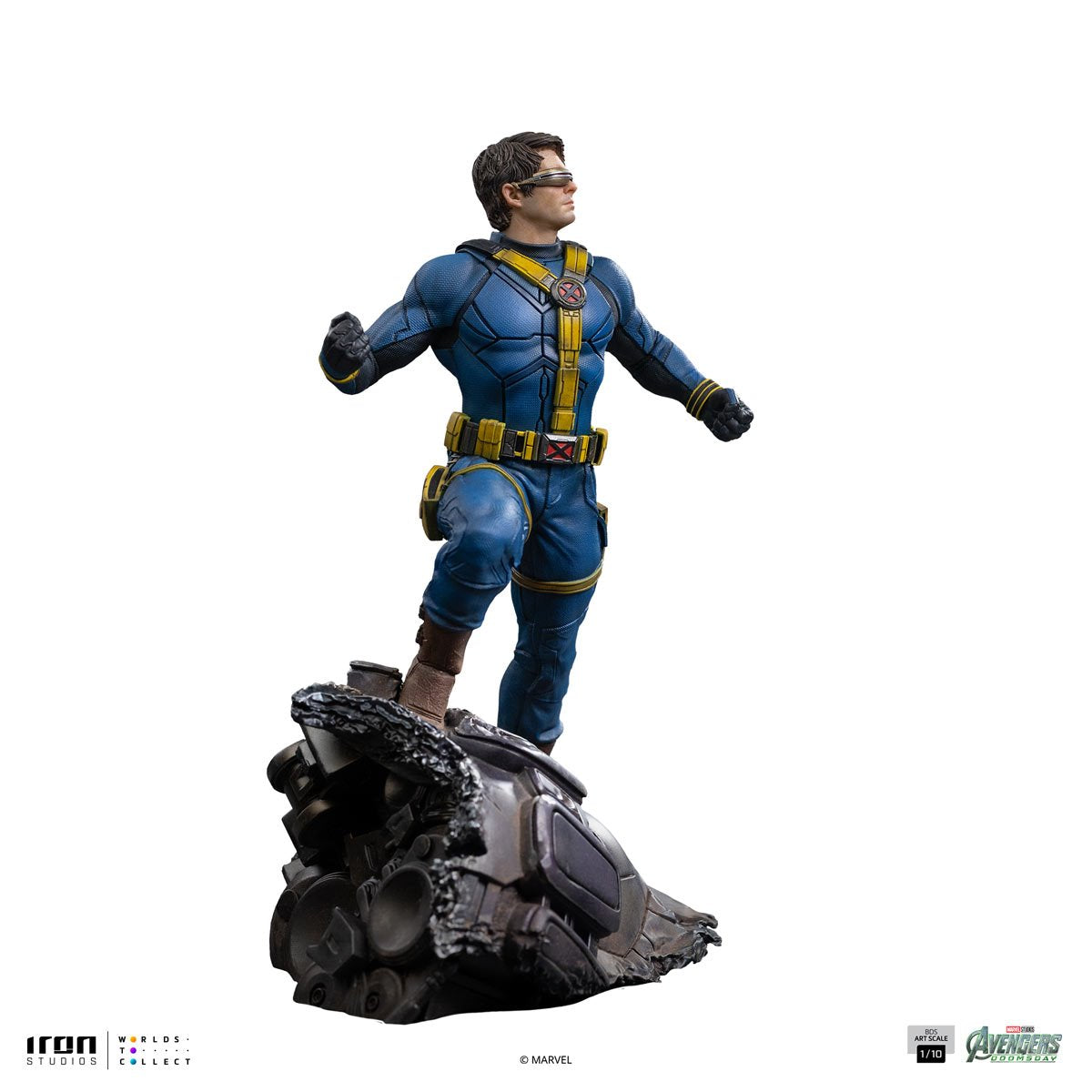 Avengers Doomsday Cyclops Battle Diorama Series Art Scale 1:10 Statue By Iron Studio