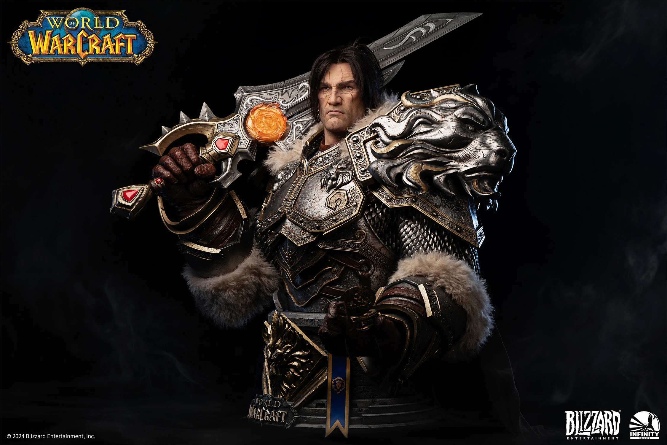 Varian Wrynn Life-Size Bust by Infinity Studio