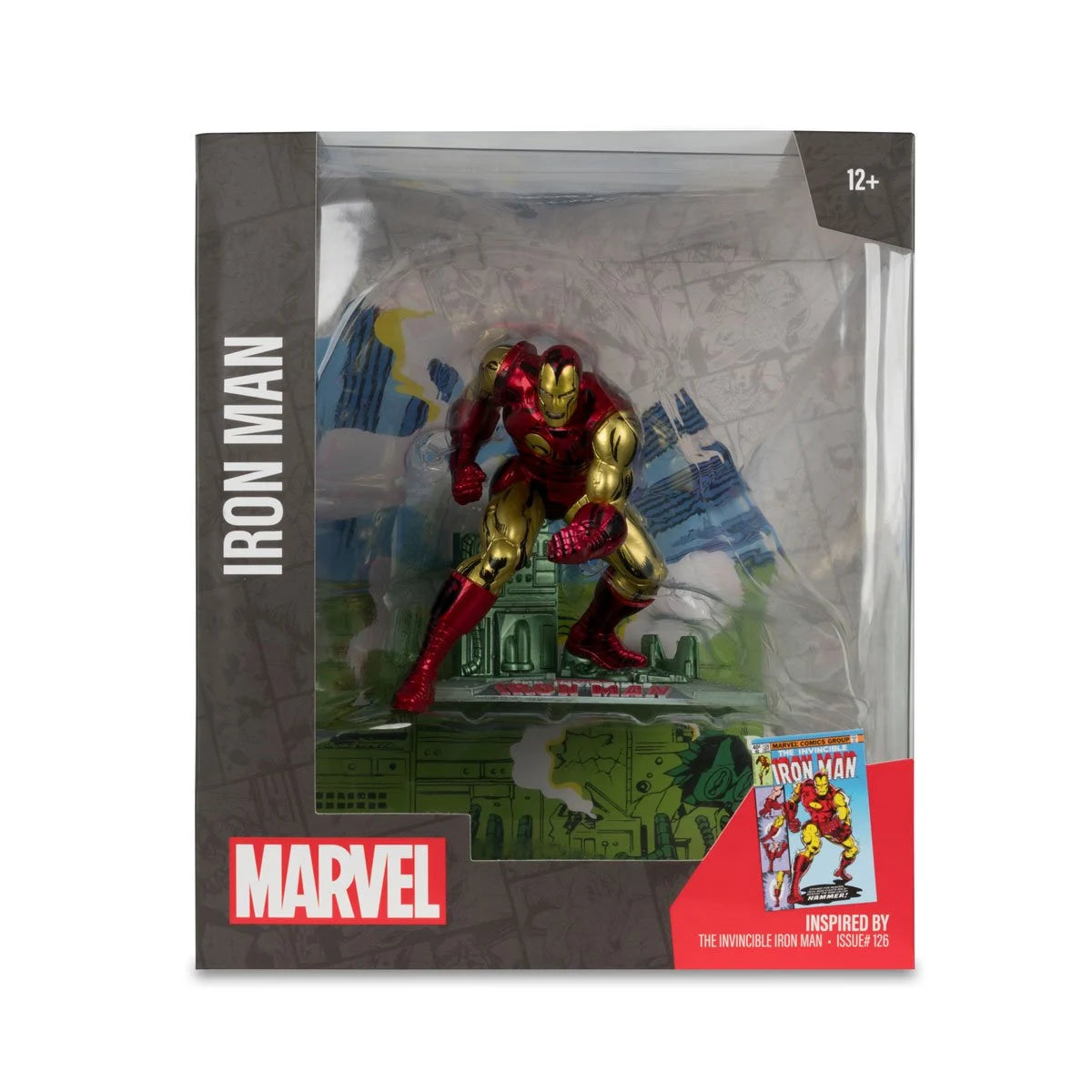 The Invincible Iron Man #126 1:10 Scale Posed Figure with Scene