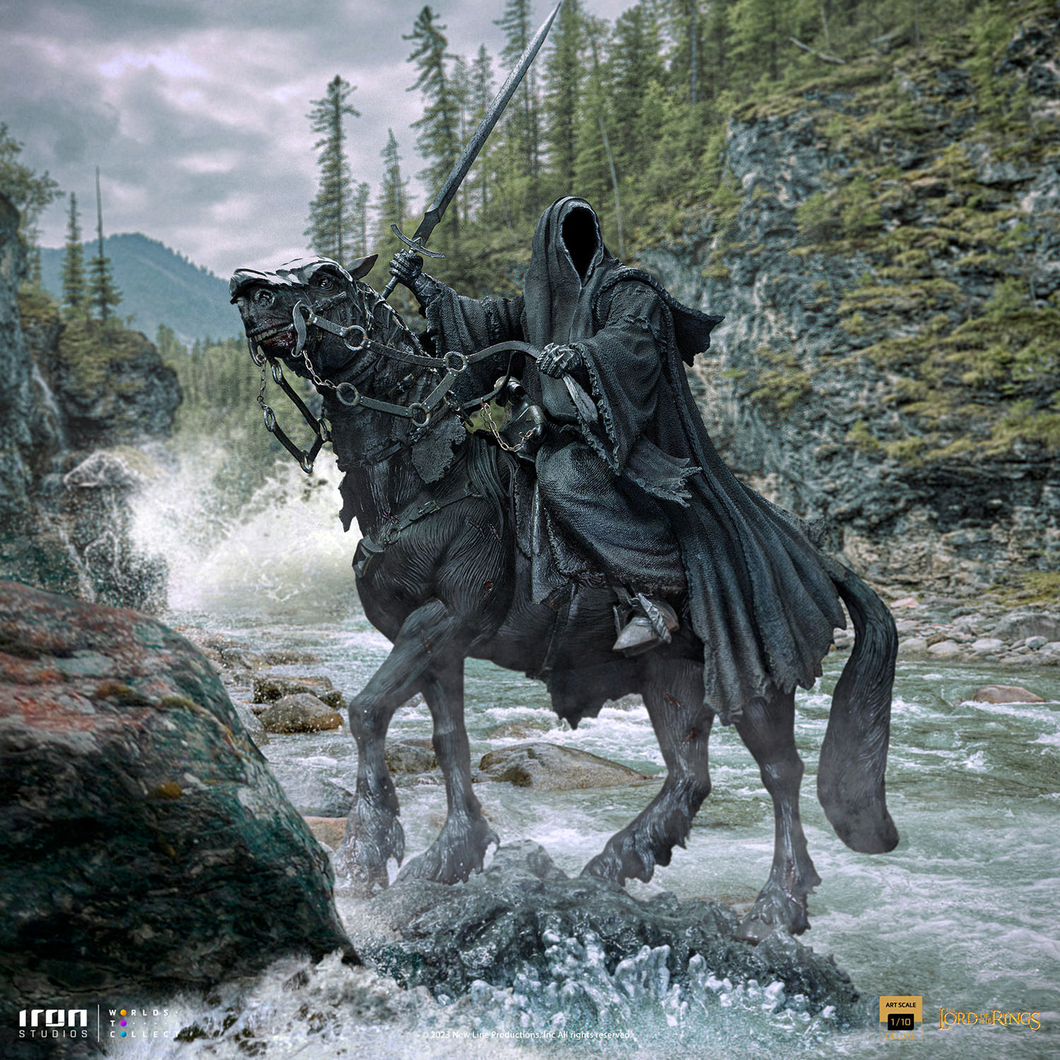 Nazgûl on Horse Deluxe The Lord of the Rings Art Scale Statue