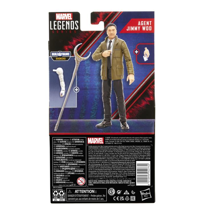 WandaVision Marvel Legends Agent Jimmy Woo Action Figure (Khonshu BAF)