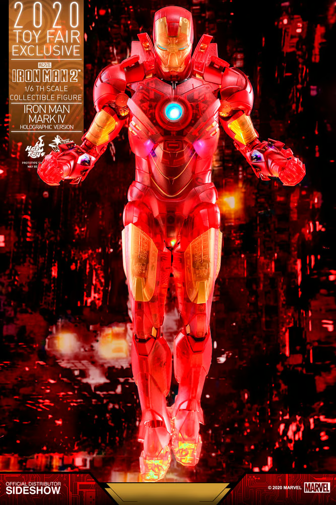 Iron Man Mark IV (Holographic Version) 1/6 Figure By Hot Toys