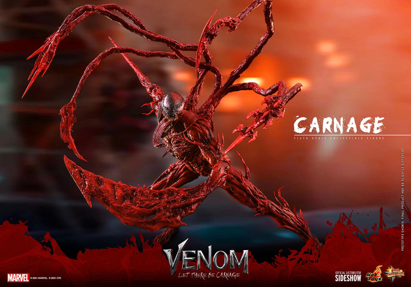 CARNAGE Sixth Scale Figure By Hot Toys