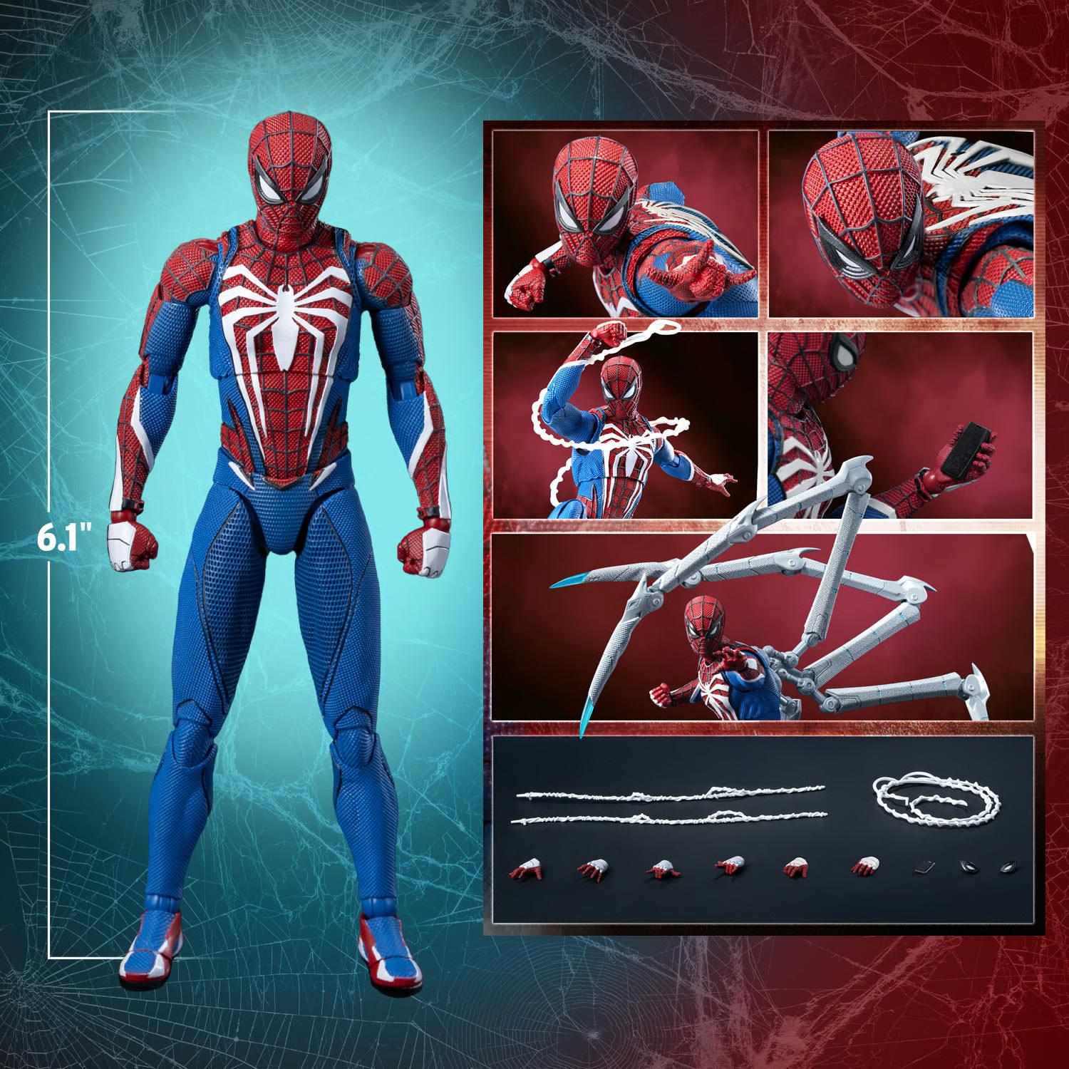 Spider-Man Advanced Suit 2.0 (Peter Parker) DLX Figure by Threezero