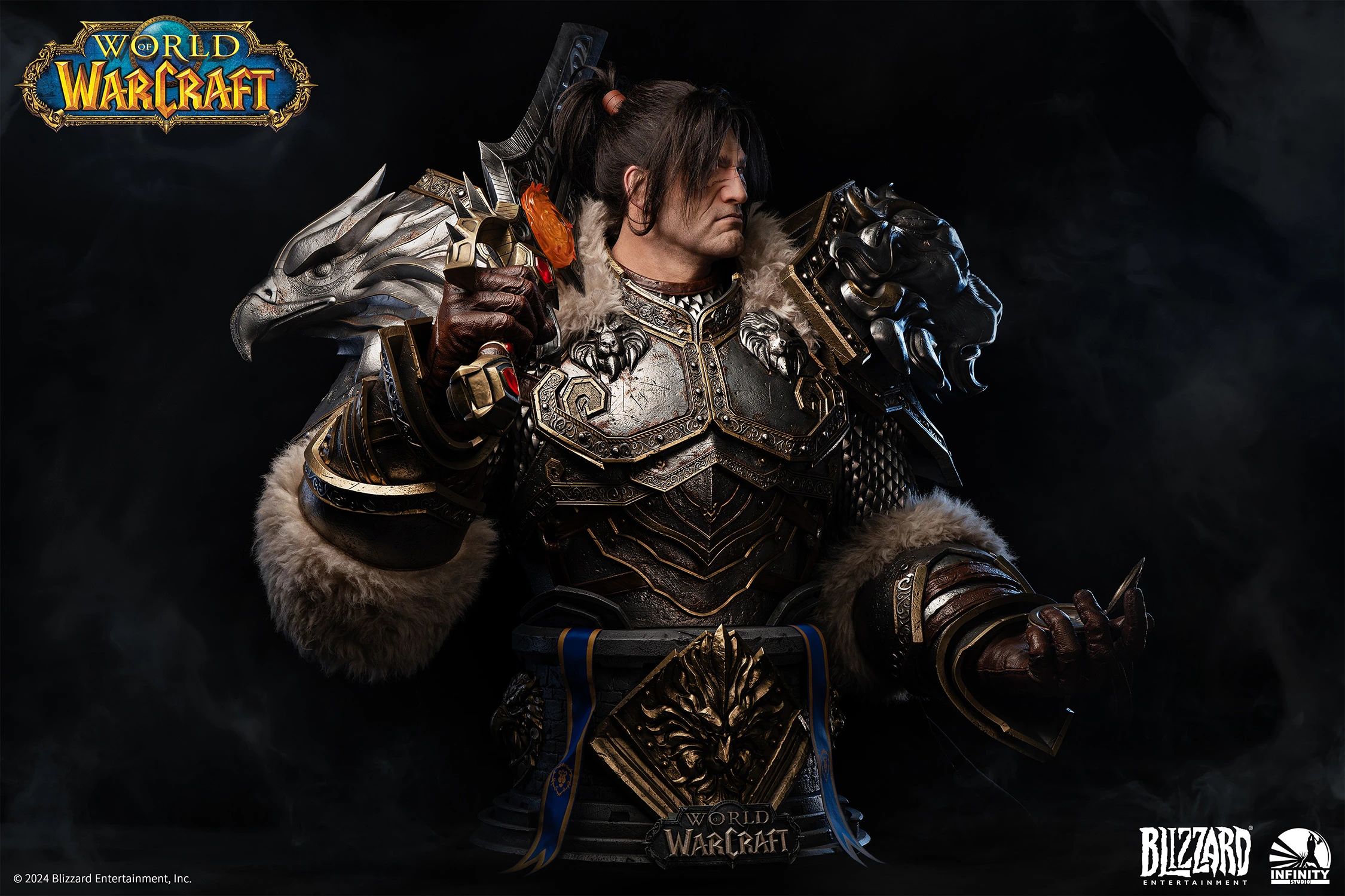 Varian Wrynn Life-Size Bust by Infinity Studio