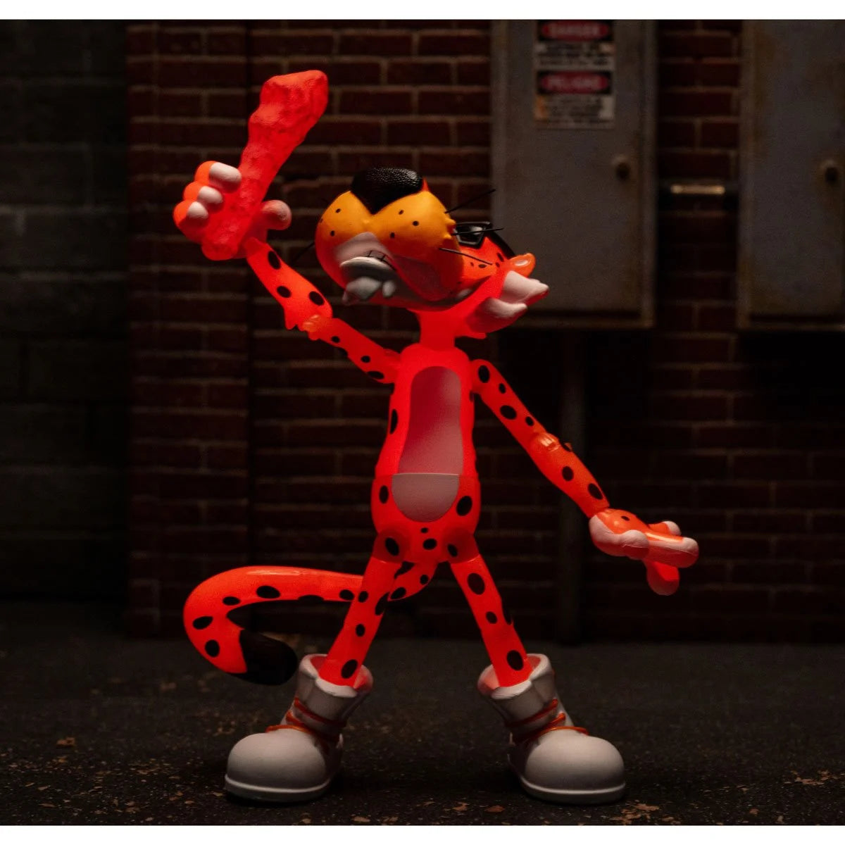 Cheetos Chester Cheetah Flamin' Hot Glow-in-the-Dark Action Figure