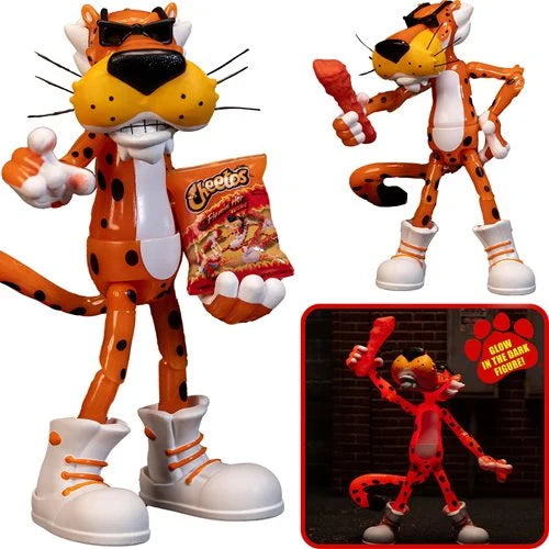 Cheetos Chester Cheetah Flamin' Hot Glow-in-the-Dark Action Figure