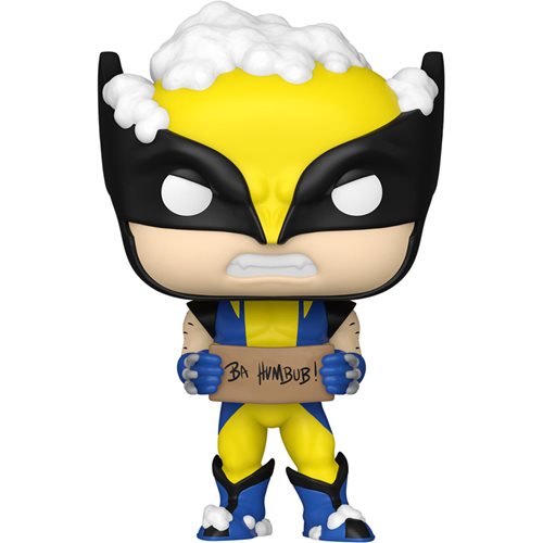 Marvel Holiday Wolverine with Sign Vinyl Figure By Funko Pop!