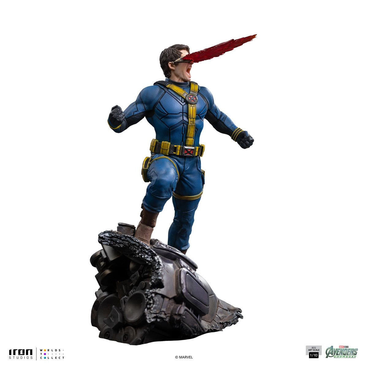Avengers Doomsday Cyclops Battle Diorama Series Art Scale 1:10 Statue By Iron Studio