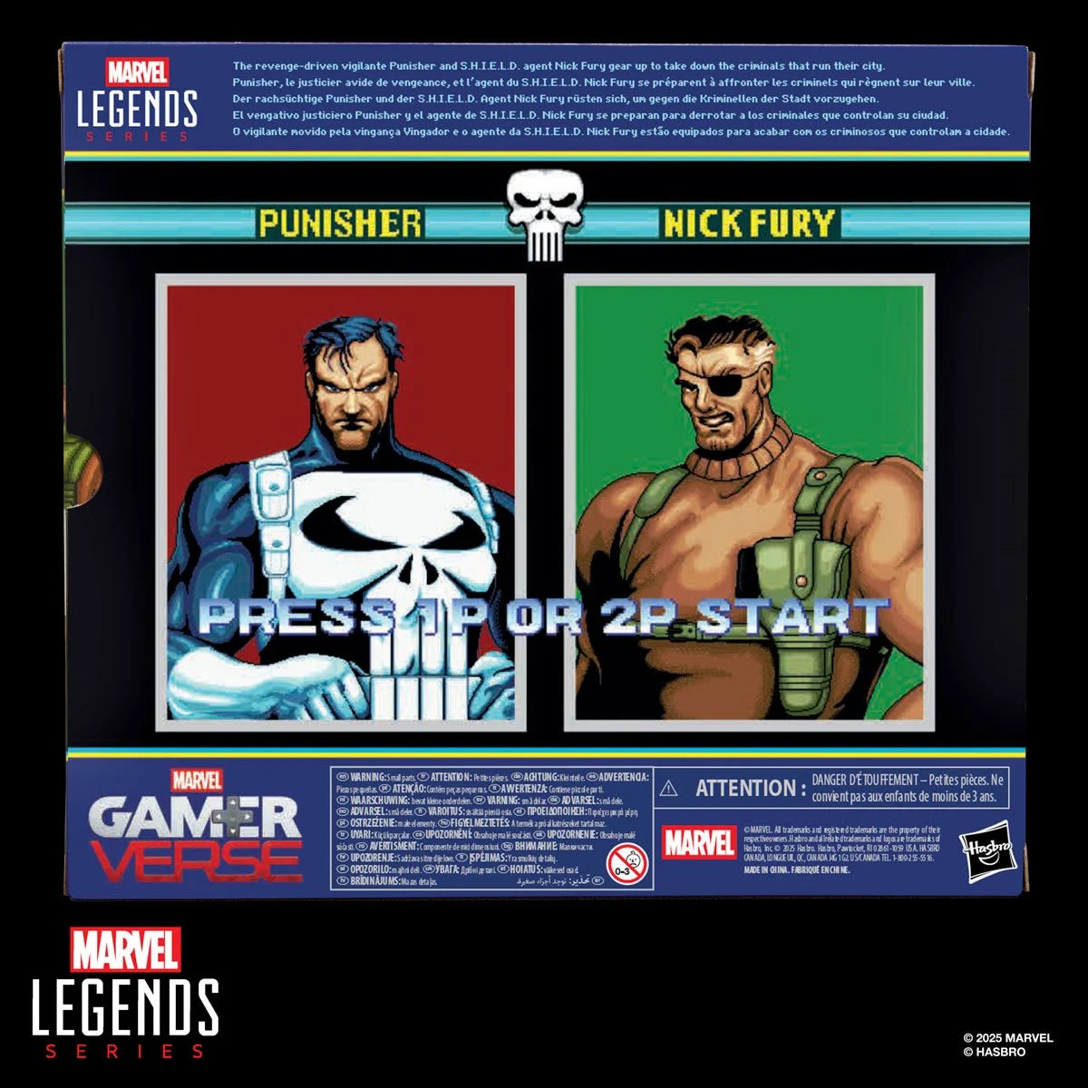 Punisher Marvel Legends Gamerverse Punisher and Nick Fury Action Figures