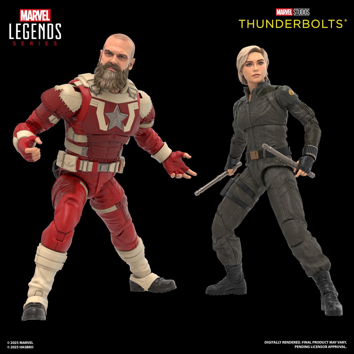 Thunderbolts Marvel Legends Red Guardian & Yelena Belova 2 Pack Action Figure