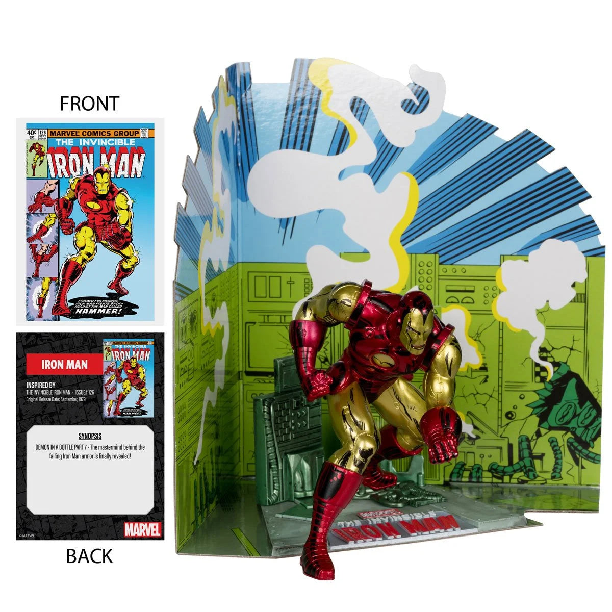 The Invincible Iron Man #126 1:10 Scale Posed Figure with Scene