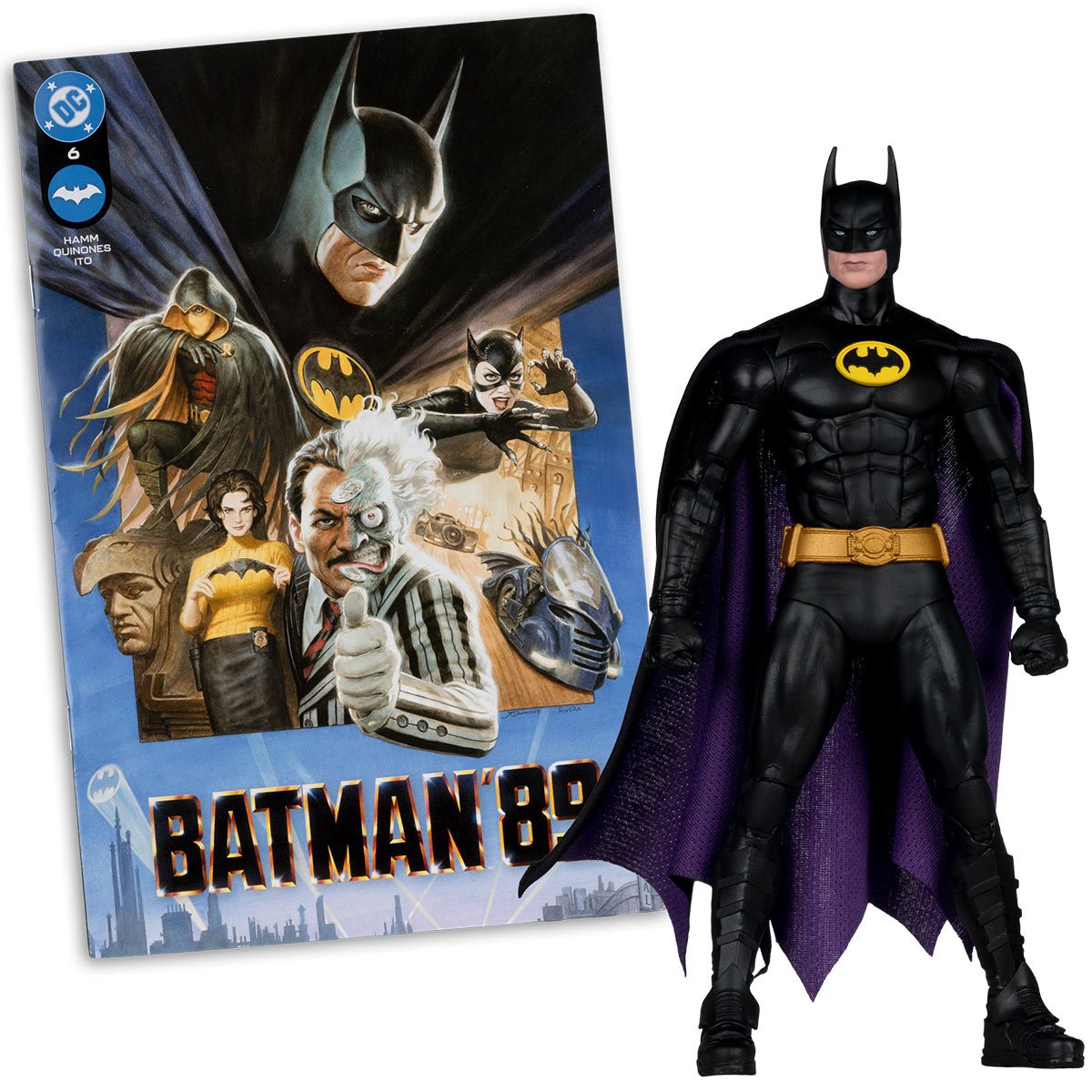 Batman 89 Comic Page Punchers Figure with Book By Mcfarlane